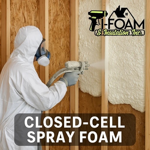 I-Foam & Insulation Inc. is a licensed closed-cell spray foam insulation contractor serving Fort Myers, Cape Coral, Lehigh Acres, Estero, Bonita Springs, Naples, and surrounding Lee County areas. We install closed-cell foam insulation in attics, roof decks, walls, garages, metal buildings, commercial properties, and new construction to create a tight thermal barrier that helps reduce energy bills, control moisture, and improve indoor comfort in Southwest Florida’s heat and humidity. Closed-cell spray foam is chosen for its dense structure and high performance in demanding areas where you want strong air sealing and moisture resistance, including garage ceilings, rooflines, metal structures, and commercial/industrial spaces. As a trusted Fort Myers spray foam company and Cape Coral insulation company, I-Foam delivers consistent coverage and professional installation for homeowners and builders searching for insulation companies near me or insulation contractors near me—with results that hold up over time.